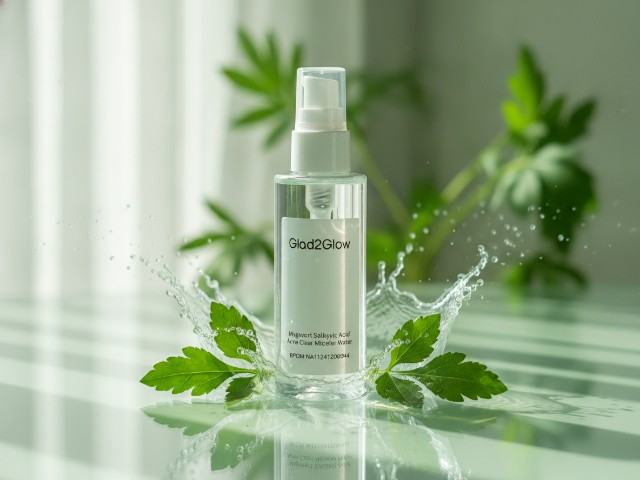 Kode Bpom (90)NA11241200944 Glad2Glow Mugwort Salicylic Acid Acne Clear Micellar Water